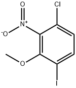 3-Chloro-6-iodo-2-nitroanisole 结构式