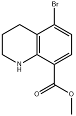 Methyl 5-bromo-1,2,3,4-tetrahydroquinoline-8-carboxylate 结构式