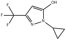 1-环丙基-3-(三氟甲基)-1H-吡唑-5-醇 结构式