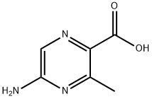 5-氨基-3-甲基吡嗪-2-羧酸 结构式