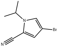 4-溴-1-异丙基-1H-吡咯-2-腈 结构式