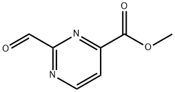 2-甲酰基嘧啶-4-羧酸甲酯 结构式
