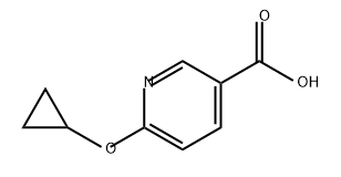 6-环丙氧基烟酸 结构式