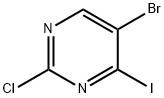 5-溴-2-氯-4-碘嘧啶 结构式