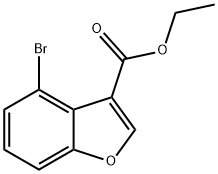 4-溴苯并呋喃-3-甲酸乙酯 结构式