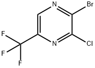 2-溴-3-氯-5-(三氟甲基)吡嗪 结构式