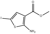 methyl 2-amino-5-iodothiophene-3-carboxylate 结构式