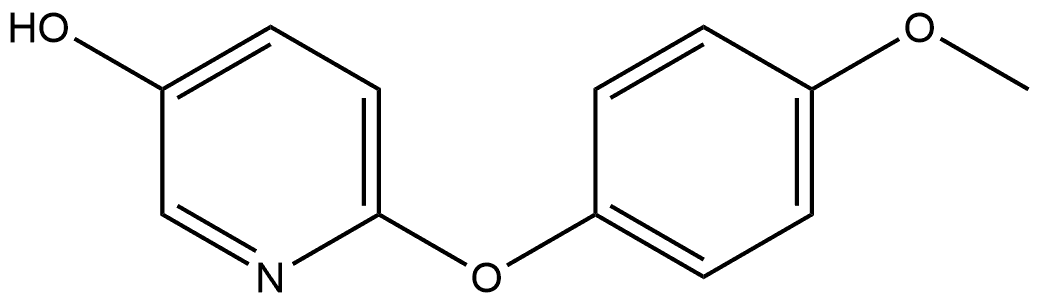 6-(4-Methoxyphenoxy)-3-pyridinol 结构式