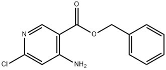 Benzyl 4-amino-6-chloronicotinate 结构式