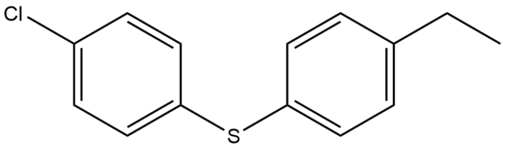 Benzene, 1-chloro-4-[(4-ethylphenyl)thio]- 结构式