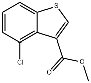 methyl 4-chloro-1-benzothiophene-3-carboxylate 结构式