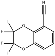 2,2,3,3-Tetrafluoro-1,4-benzodioxane-5- carbonitrile 结构式