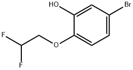 5-Bromo-2-(2,2-difluoroethoxy)phenol 结构式