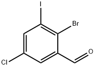 2-Bromo-5-chloro-3-iodobenzaldehyde 结构式