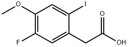 5-Fluoro-2-iodo-4-methoxyphenylacetic acid 结构式