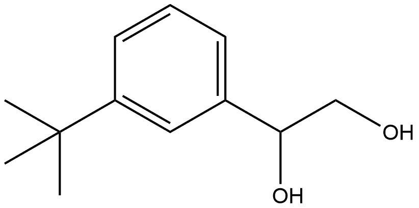1-[3-(1,1-Dimethylethyl)phenyl]-1,2-ethanediol 结构式