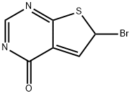 Thieno[2,3-d]pyrimidin-4(6H)-one, 6-bromo- 结构式