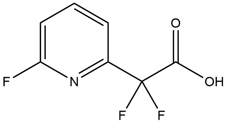 2,2-二氟-2-(6-氟吡啶-2-基)乙酸 结构式