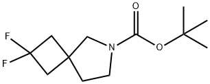 2,2-二氟-6-氮杂螺[3.4]辛烷-6-甲酸叔丁酯 结构式