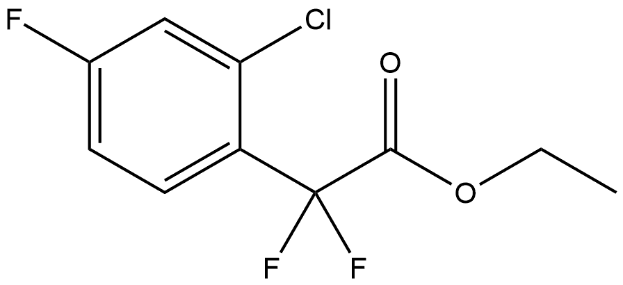 Ethyl 2-chloro-α,α,4-trifluorobenzeneacetate 结构式