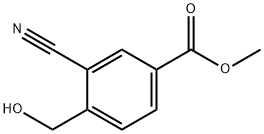 3-氰基-4-(羟甲基)苯甲酸甲酯 结构式