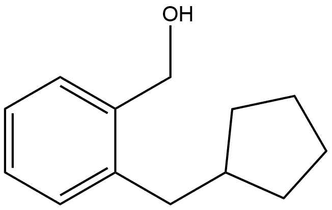 2-(Cyclopentylmethyl)benzenemethanol 结构式