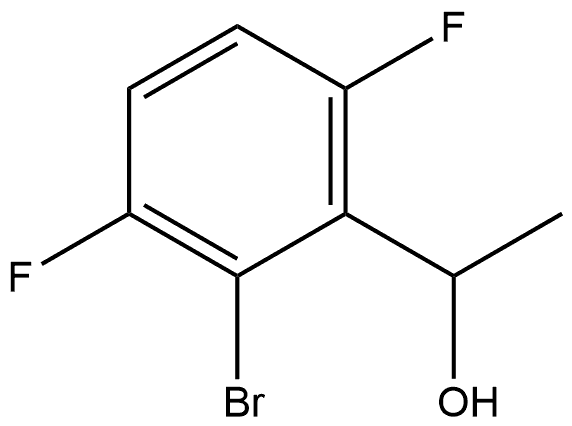 1-(2-bromo-3,6-difluorophenyl)ethan-1-ol 结构式