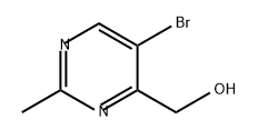 4-Pyrimidinemethanol, 5-bromo-2-methyl- 结构式