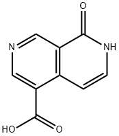 8-氧-7,8-二氢-2,7-萘吡啶-4-羧酸 结构式