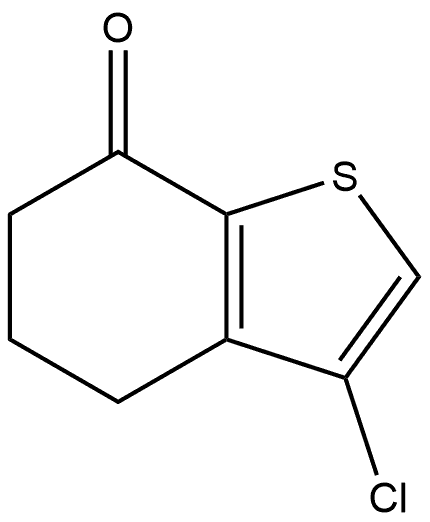 3-Chloro-5,6-dihydrobenzo[b]thiophen-7(4H)-one 结构式