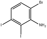 6-Bromo-2,3-diiodoaniline 结构式