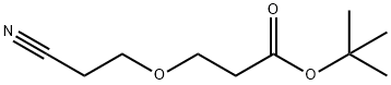 Propanoic acid, 3-(2-cyanoethoxy)-, 1,1-dimethylethyl ester 结构式