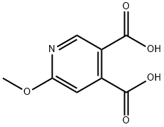 6-甲氧基吡啶-3,4-二羧酸 结构式
