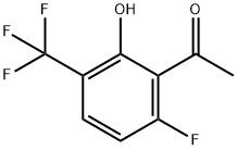 6'-Fluoro-2'-hydroxy-3'-(trifluoromethyl)acetophenone 结构式