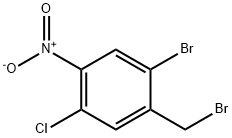 2-Bromo-5-chloro-4-nitrobenzyl bromide 结构式