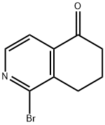 1-溴-7,8-二氢异喹啉-5(6H)-酮 结构式