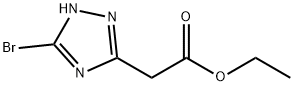 1H-1,2,4-Triazole-3-acetic acid, 5-bromo-, ethyl ester 结构式
