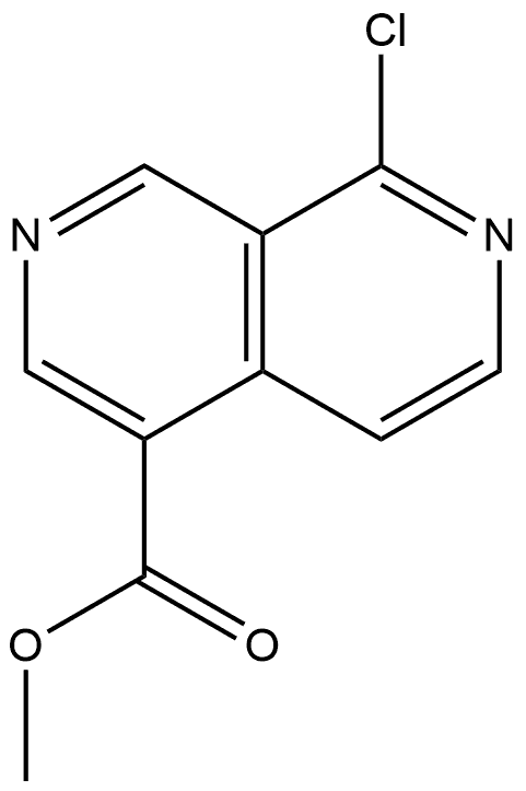 8-氯-2,7-萘吡啶-4-羧酸甲酯 结构式