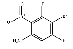 4-溴-3,5-二氟-2-硝基苯胺 结构式