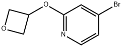 4-溴-2-(氧杂环丁-3-基氧基)吡啶 结构式