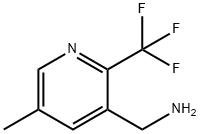 (5-甲基-2-(三氟甲基)吡啶-3-基)甲胺 结构式