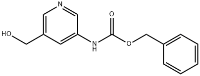 Benzyl (5-(hydroxymethyl)pyridin-3-yl)carbamate 结构式