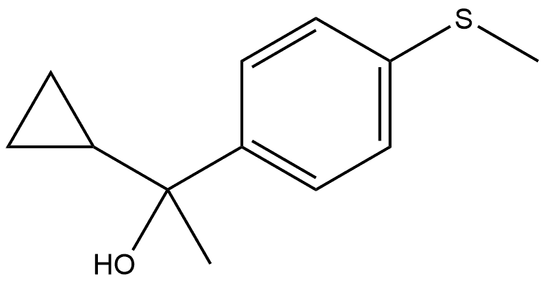Benzenemethanol, α-cyclopropyl-α-methyl-4-(methylthio)- 结构式