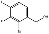 2-Bromo-3-fluoro-4-iodobenzyl alcohol 结构式