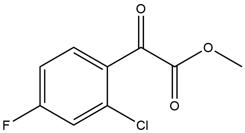 Methyl 2-chloro-4-fluoro-α-oxobenzeneacetate 结构式