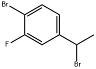 1-溴-4-(1-溴乙基)-2-氟苯 结构式