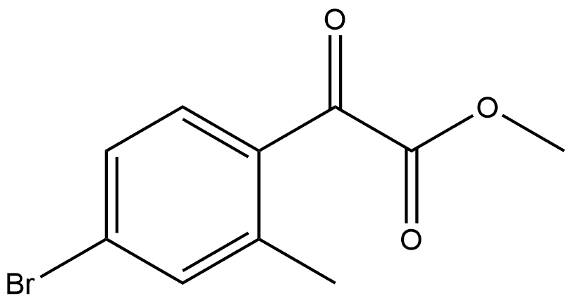 Methyl 4-bromo-2-methyl-α-oxobenzeneacetate 结构式