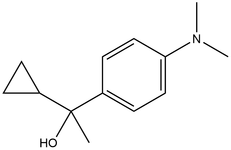 1-[4-(Dimethylamino)phenyl]-1-cyclopropyl ethanol 结构式