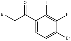 4-Bromo-3-fluoro-2-iodophenacyl bromide 结构式