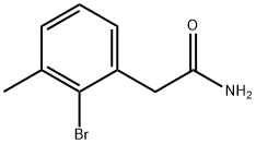 2-(2-溴-3-甲基苯基)乙酰胺 结构式